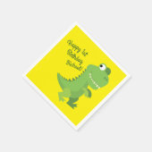 Serviette En Papier Dinosaur fête d'anniversaire (Coin)
