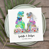 Serviette En Papier Dinosaur Mariage à thème
