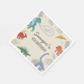 Serviette En Papier Dinosaur Papier d'anniversaire serviettes (Coin)