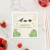 Serviette En Papier Dinosaur Papier Napkins anniversaire Dino Party (En situation)