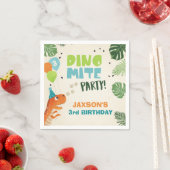 Serviette En Papier Dinosaur Papier serviettes anniversaire Dino party (En situation)