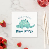 Serviette En Papier Dinosaur Parti Stegosaurus Anniversaire de enfant (En situation)