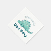 Serviette En Papier Dinosaur Parti Stegosaurus Anniversaire de enfant (Coin)