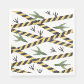 Serviette En Papier Dinosaur Partie de construction serviettes (Devant)