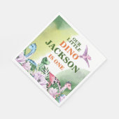 Serviette En Papier Dinosaur Thème 1er Anniversaire (Coin)