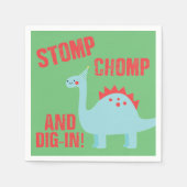 Serviette En Papier Dinosaur Thème Anniversaire serviettes (Devant)