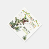 Serviette En Papier Dinosaur Three Rex 3rd Birthday Party  (Coin)