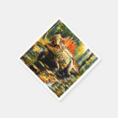 Serviette En Papier Dinosaure (Coin)