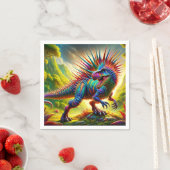 Serviette En Papier Dinosaure (En situation)