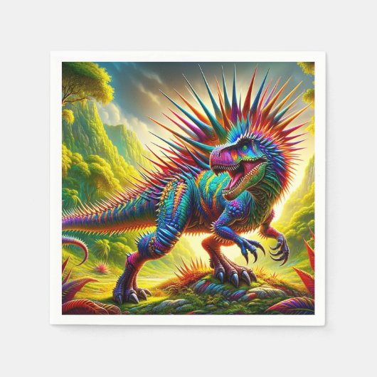 Serviette En Papier Dinosaure (Devant)