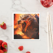 Serviette En Papier Dinosaure (En situation)