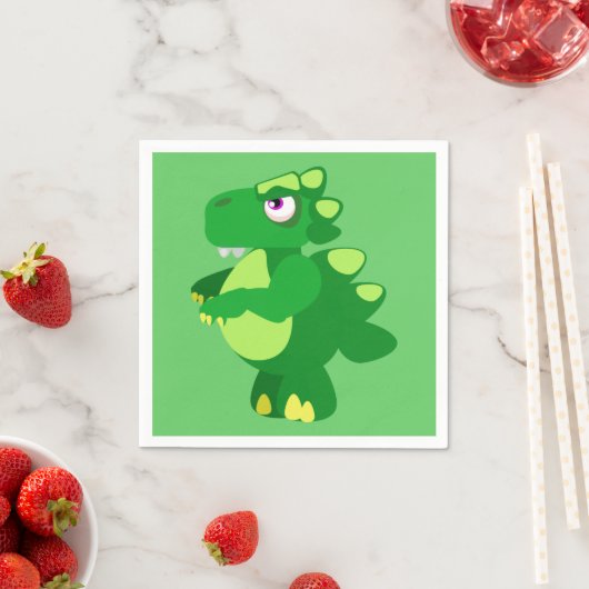 Serviette En Papier Dinosaure (En situation)