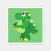 Serviette En Papier Dinosaure (Devant)