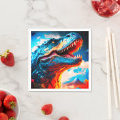 Serviette En Papier Dinosaure (En situation)