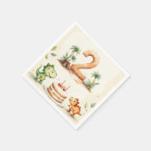 Serviette En Papier Dinosaure à deux rex 2e livre d'anniversaire (Coin)