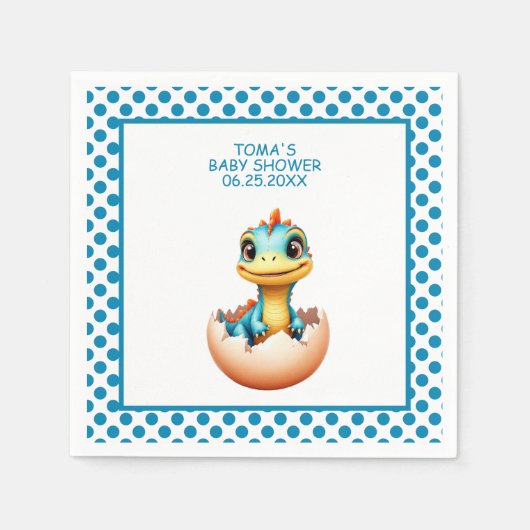 Serviette En Papier Dinosaure à partir de l'Oeuf 2 (Devant)
