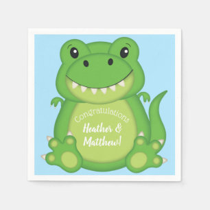 Serviette En Papier Dinosaure Baby shower T-Rex