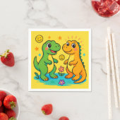 Serviette En Papier Dinosaure Bébé (En situation)
