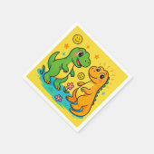 Serviette En Papier Dinosaure Bébé (Coin)