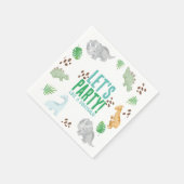 Serviette En Papier Dinosaure d'anniversaire enfant fêté Papier Napkin (Coin)