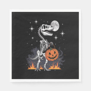 Serviette En Papier Dinosaure d'Halloween Spooky Saurus