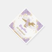 Serviette En Papier Dinosaure d'or violet Ballerina fête d'anniversair (Coin)