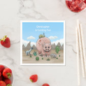 Serviette En Papier Dinosaure fantastique (En situation)