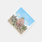Serviette En Papier Dinosaure fantastique (Coin)