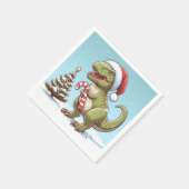 Serviette En Papier Dinosaure sucre de canne de Noël mignon (Coin)
