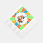 Serviette En Papier Dinosaure thème fête d'anniversaire de l'enfant Pe (Coin)
