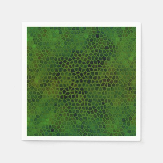 Serviette En Papier Dinosaure Vert Caché (Devant)