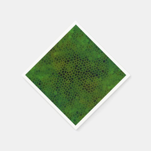 Serviette En Papier Dinosaure Vert Caché (Coin)