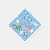 Serviette En Papier Dinosaures (Coin)