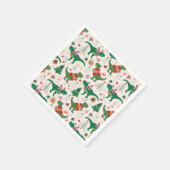 Serviette En Papier Dinosaures dans Sweaters Motif de Noël (Coin)