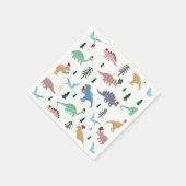Serviette En Papier Dinosaures festifs Motif de Noël (Coin)