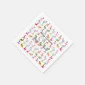 Serviette En Papier Dinosaures Père Noël (Coin)