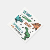 Serviette En Papier Dinosaures Stomp Chomp Roar Anniversaire fête, n'i (Coin)
