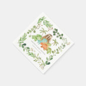 Serviette En Papier Dinosaurs Baby Shower Party Paper Napkins (Coin)