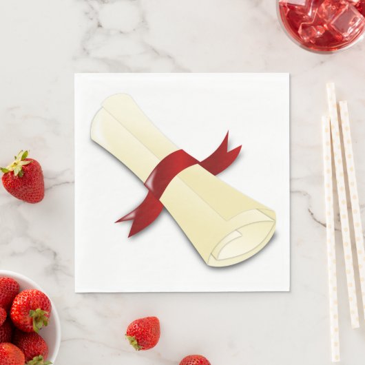 Serviette En Papier Diplôme (En situation)