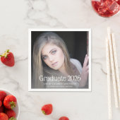 Serviette En Papier Diplômé 2020 manuscrit | Diplôme photo (En situation)