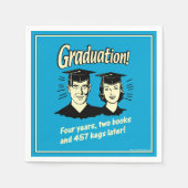 Serviette En Papier Diplôme : 4 ans, 2 livres (Devant)