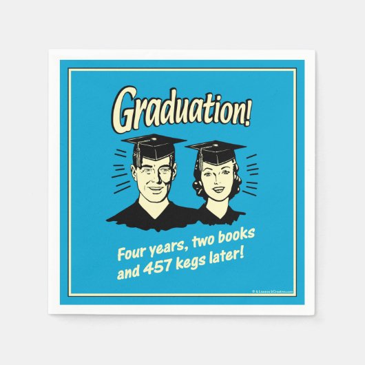 Serviette En Papier Diplôme : 4 ans, 2 livres (Devant)