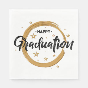 Serviette En Papier Diplômé avec style : Vaisselle parfaite pour la fê