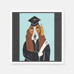 Serviette En Papier Diplômé Basset Hound