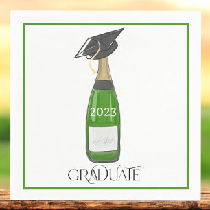 Serviette En Papier Diplômé Cap Champagne Classe de frontière