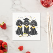 Serviette En Papier Diplôme Chiens de caniche standard (En situation)