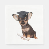Serviette En Papier Diplôme Chihuahua (Devant)