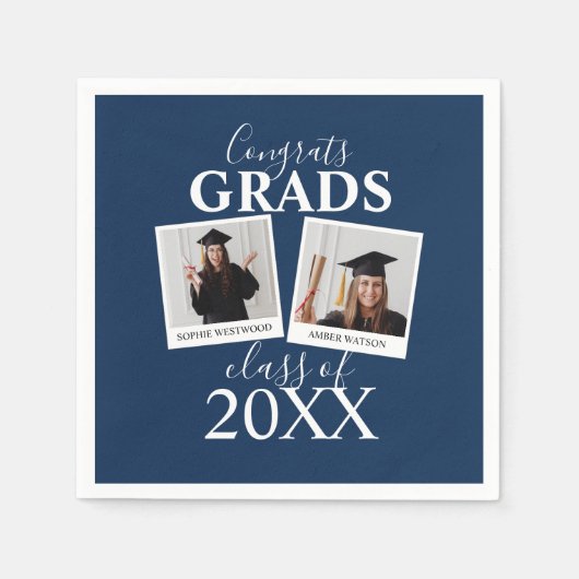 Serviette En Papier Diplôme conjoint | 2 serviettes photo (Devant)