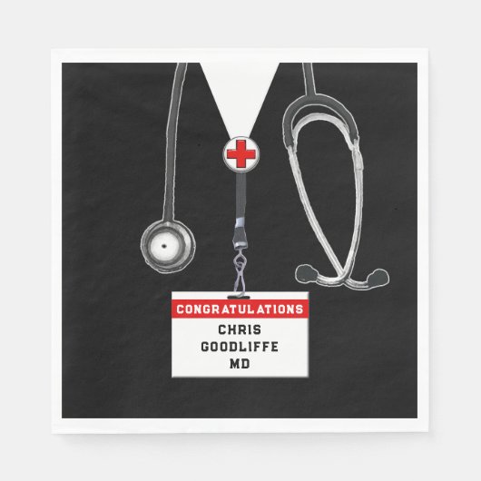 Serviette En Papier Diplôme de docteur créatif (Devant)