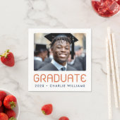 Serviette En Papier Diplômé de l'année de graduation moderne (En situation)